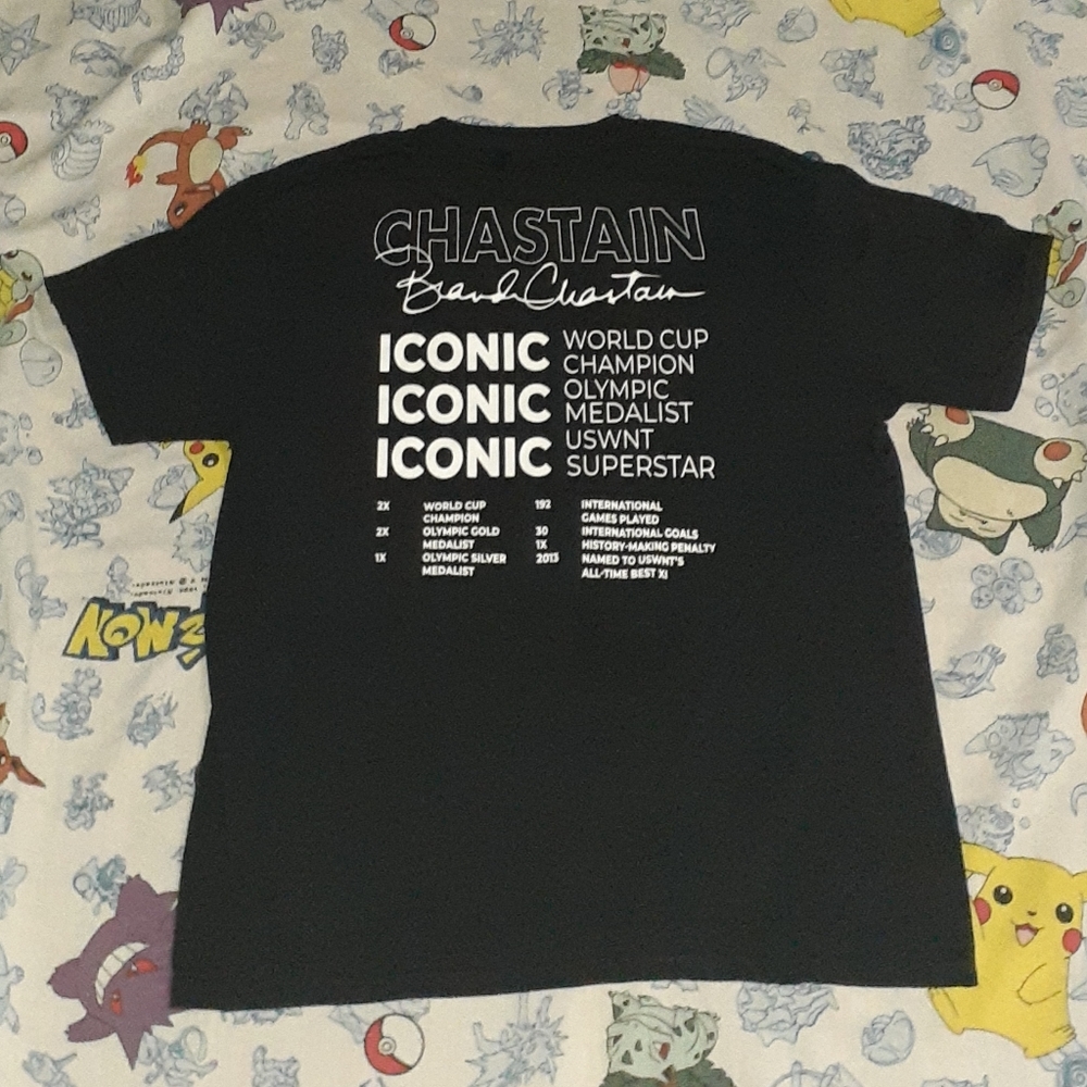 New Brandi Chastain USA Soccer World Cup Just Womens Sports Shirt US Tee - Picture 3 of 7
